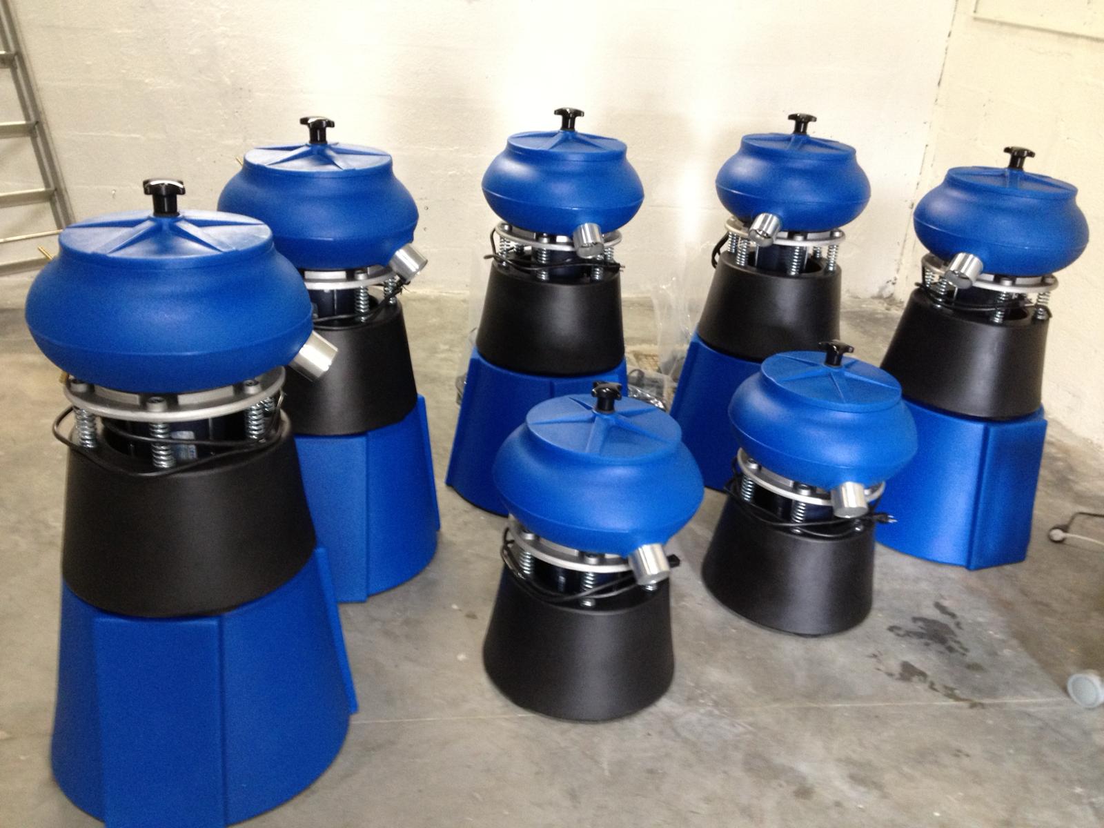 Ensemble de machines de tribofinition prêtes à l’utilisation